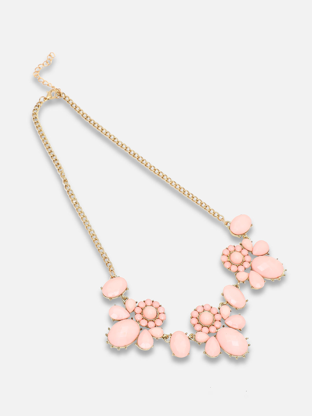 GOLD PLATED PARTY DESIGNER STONE NECKLACE FOR WOMEN