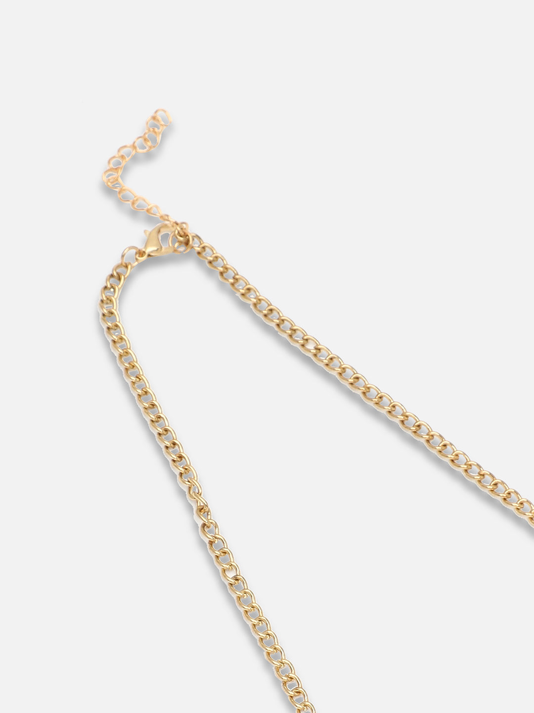 GOLD PLATED PARTY DESIGNER STONE NECKLACE FOR WOMEN