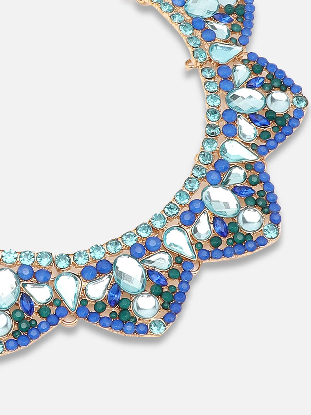 Gold Plated Party Designer Stone Necklace For Women