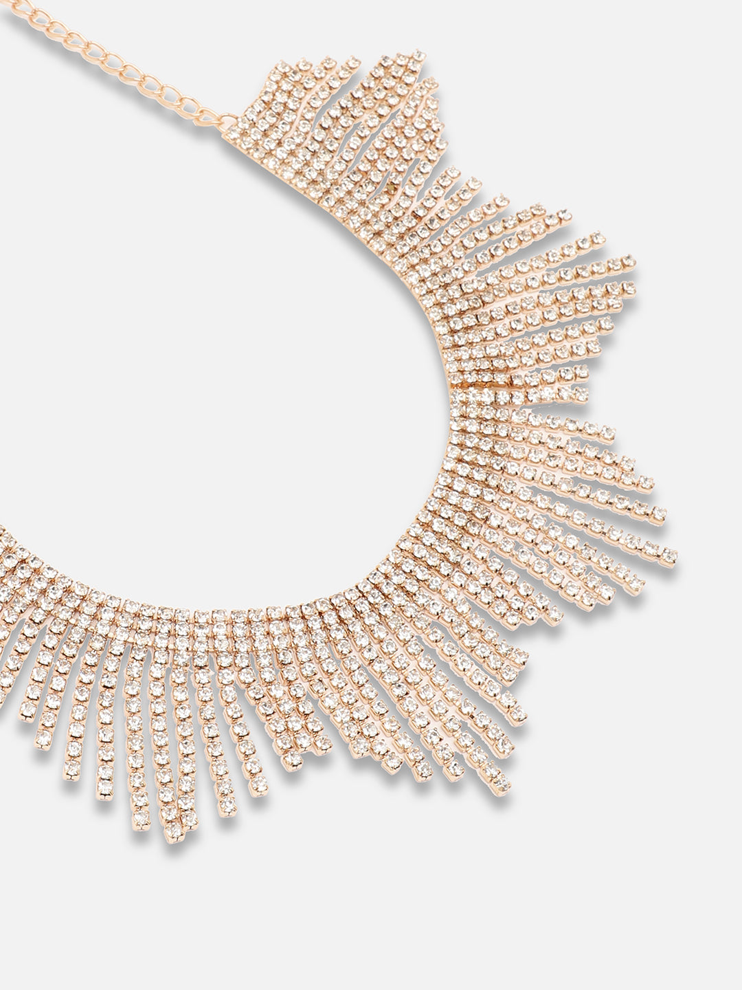 GOLD PLATED PARTY DESIGNER STONE NECKLACE FOR WOMEN