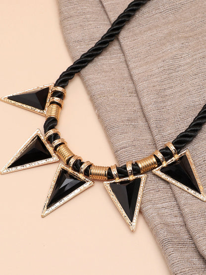 Gold Plated Party Designer Stone Necklace For Women