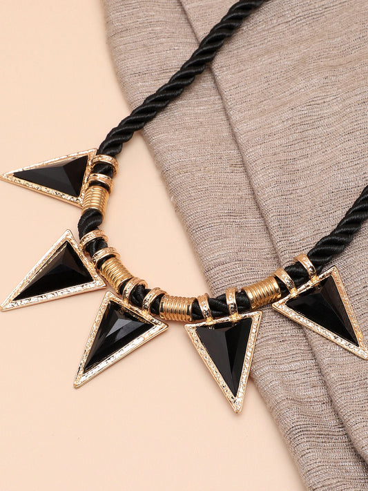 Gold Plated Party Designer Stone Necklace For Women