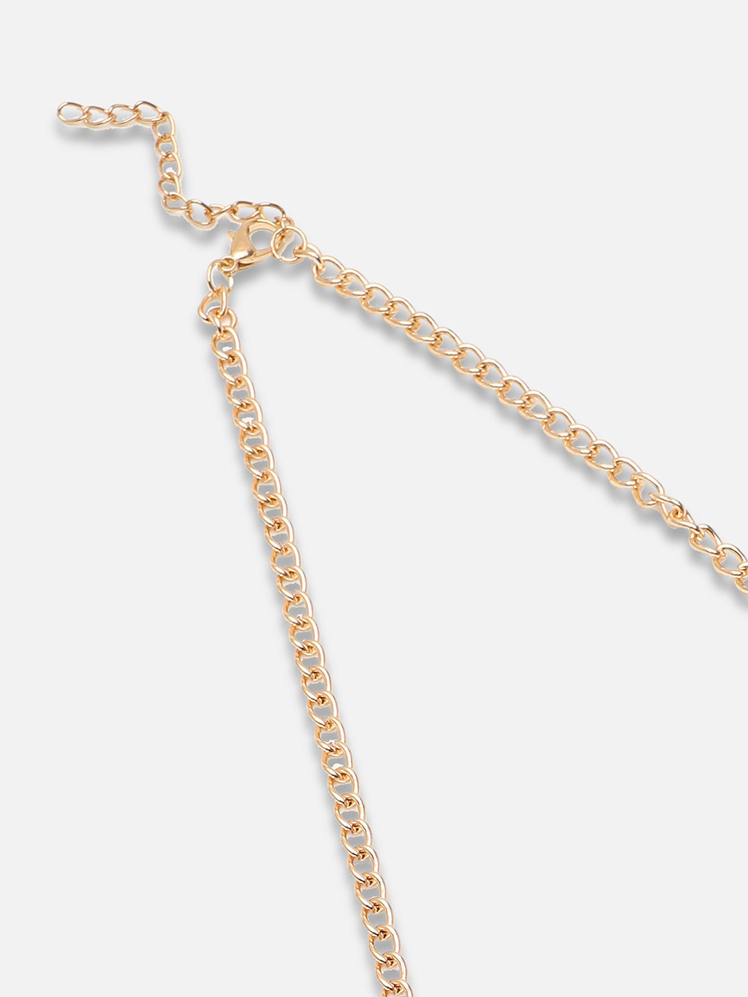 GOLD PLATED PARTY DESIGNER STONE NECKLACE FOR WOMEN