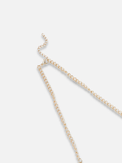Gold Plated Party Designer Stone Necklace For Women