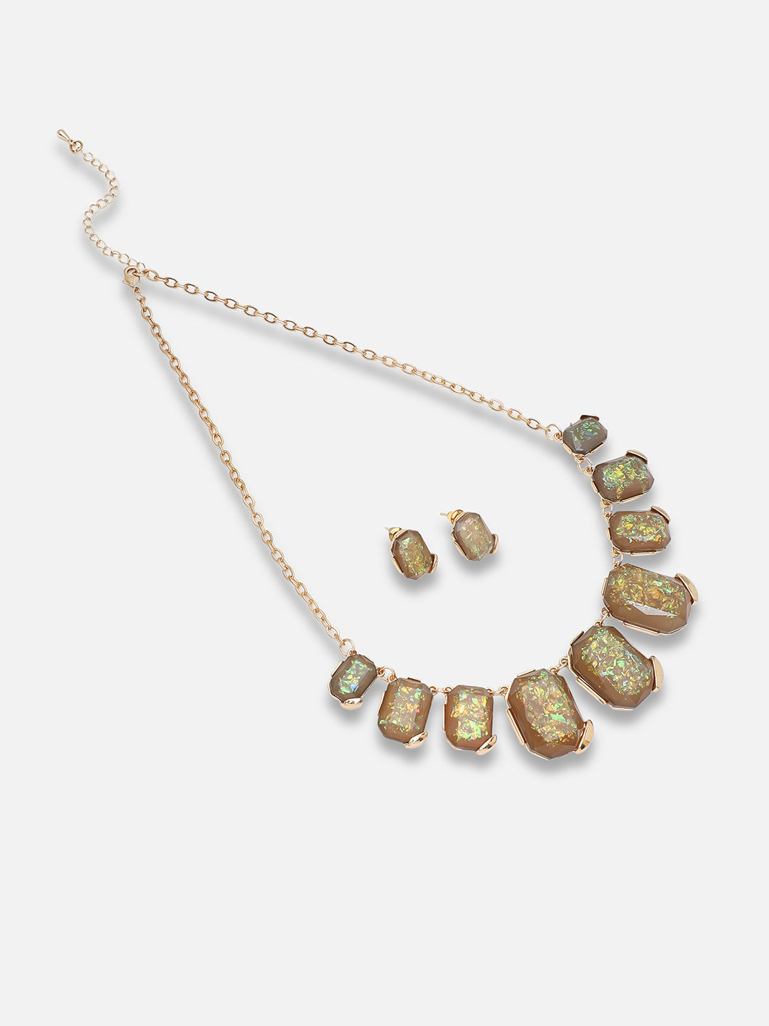 Gold Plated Party Designer Stone Necklace For Women