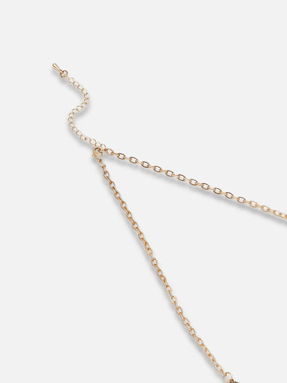 Gold Plated Party Designer Stone Necklace For Women
