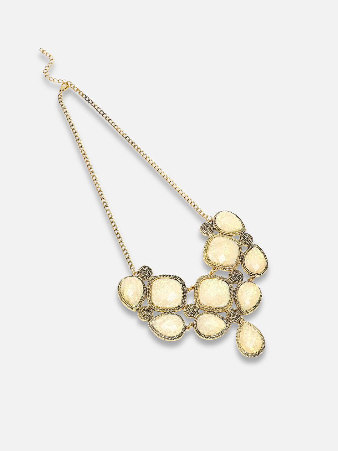 Gold Plated Party Designer Stone Necklace For Women