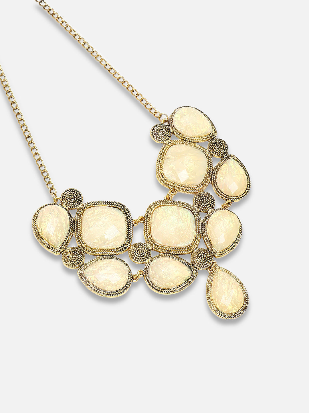 Gold Plated Party Designer Stone Necklace For Women
