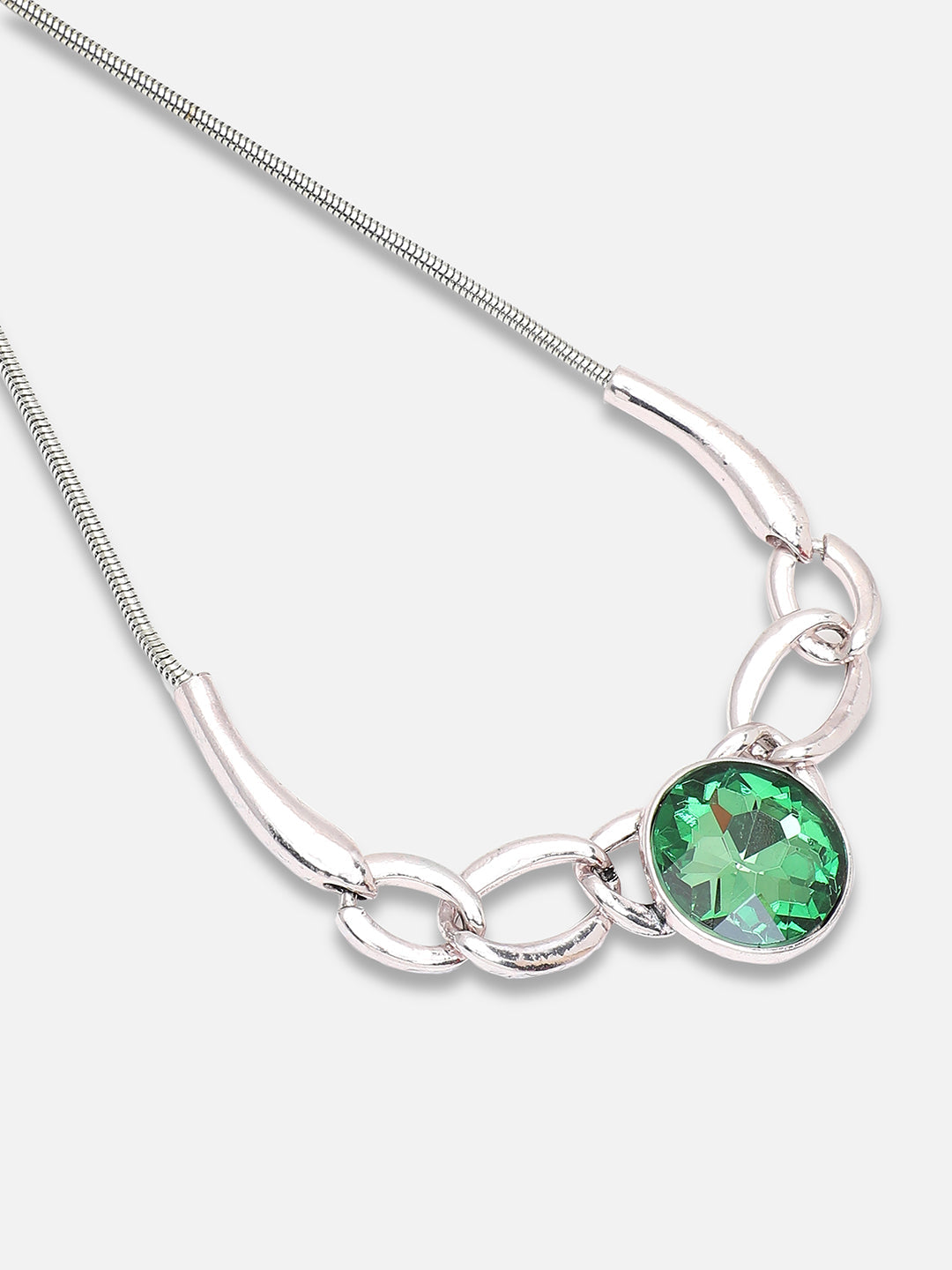 Green Rhinestone Necklace