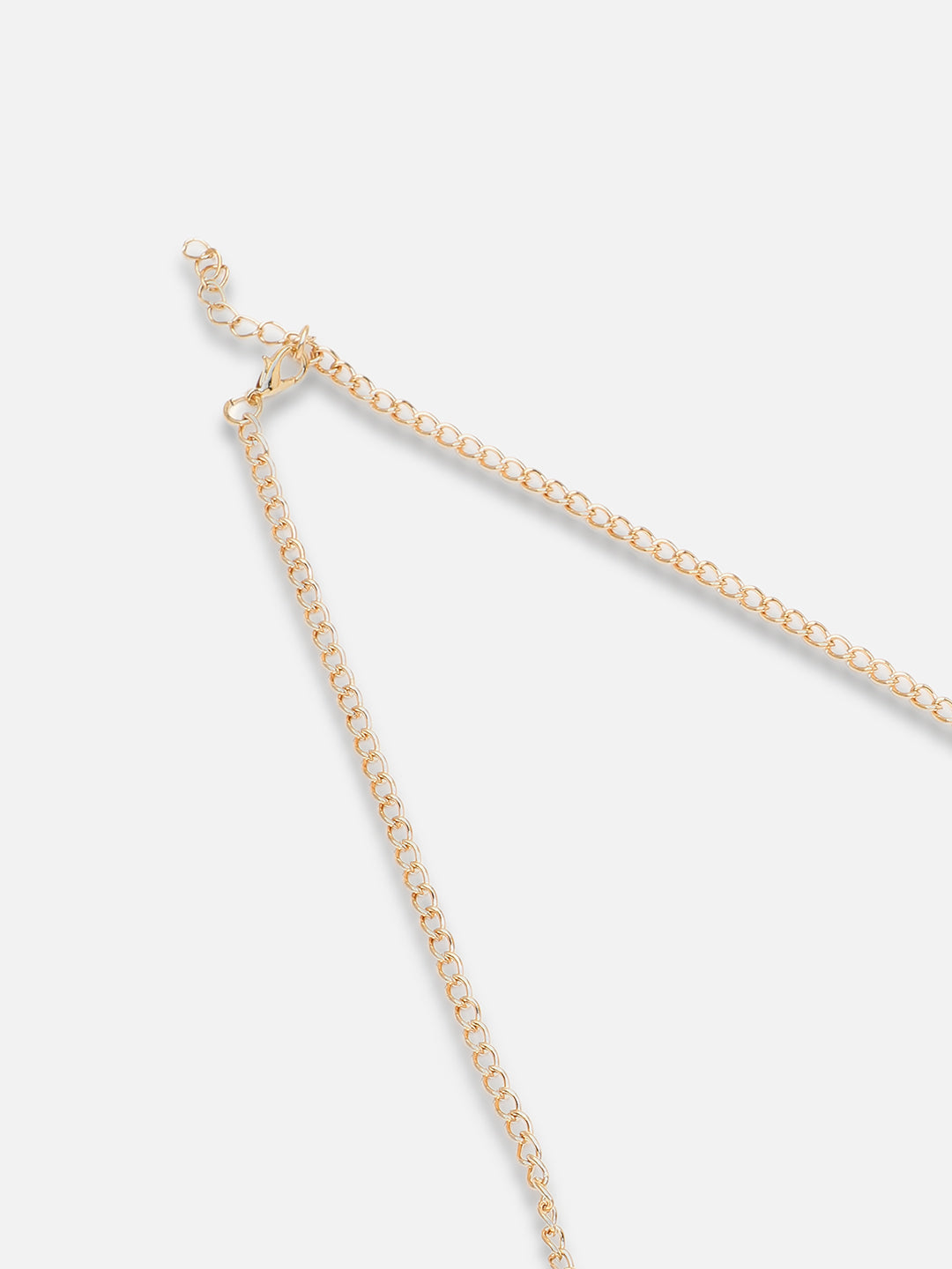 GOLD PLATED PARTY DESIGNER STONE NECKLACE FOR WOMEN
