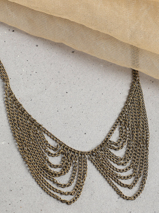Gold Plated Party Designer Stone Necklace