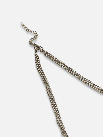 Gold Plated Party Designer Stone Necklace