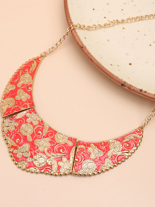 Gold Plated Party Designer Stone Necklace