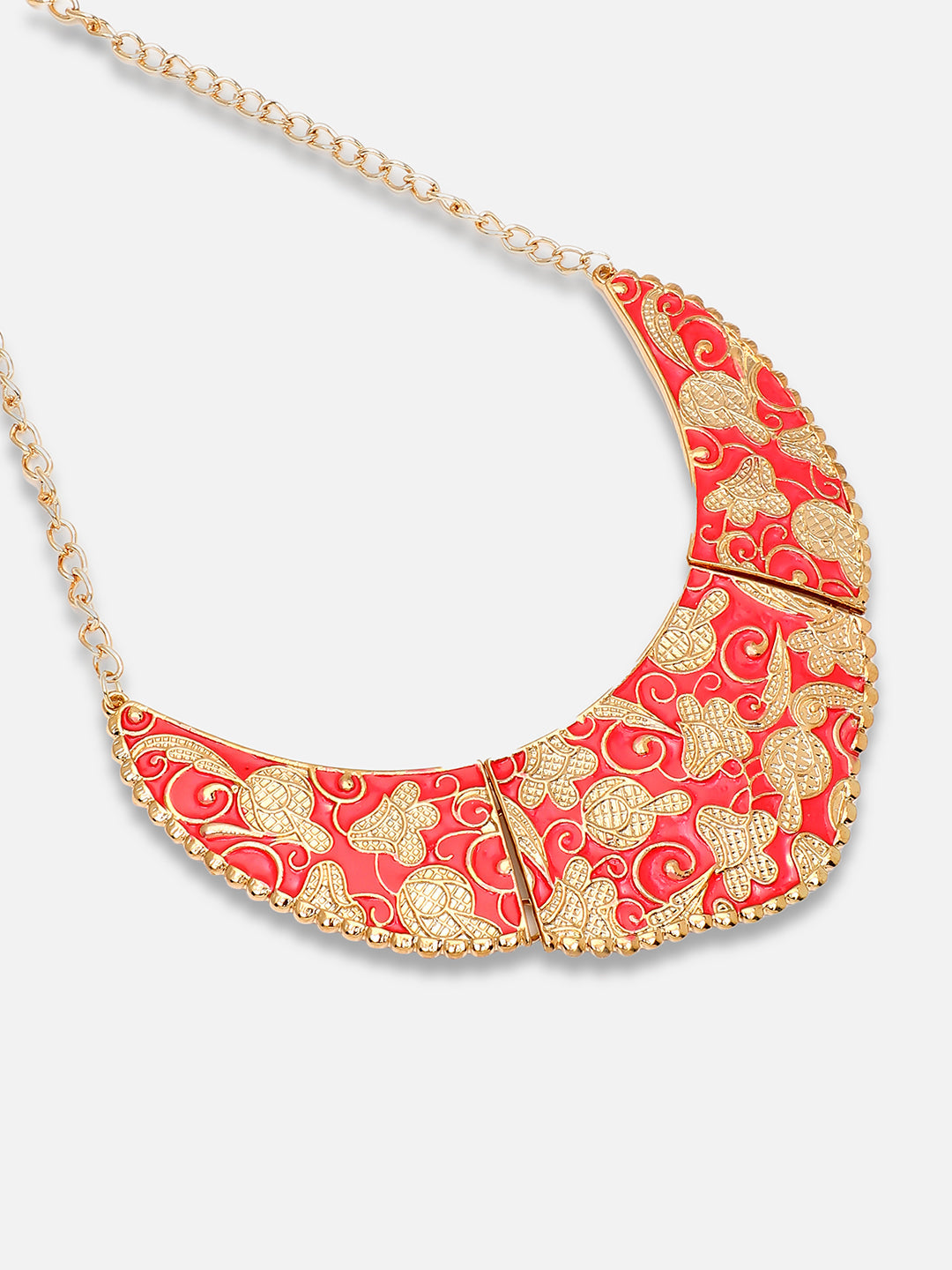 Gold Plated Party Designer Stone Necklace