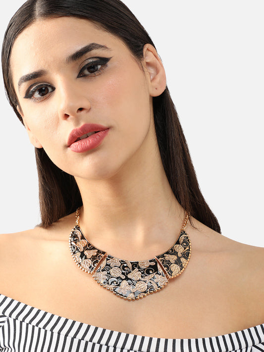 Gold Plated Party Designer Stone Necklace