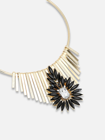 Gold Plated Party Designer Stone Necklace