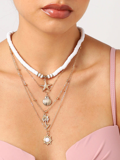 Multi Layered Gold Plated Necklace