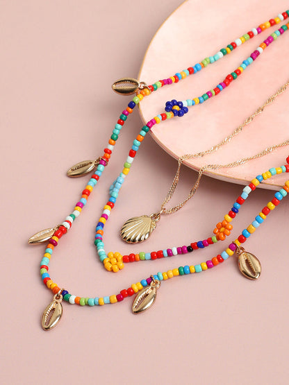 Multi Layered Gold Plated Necklace