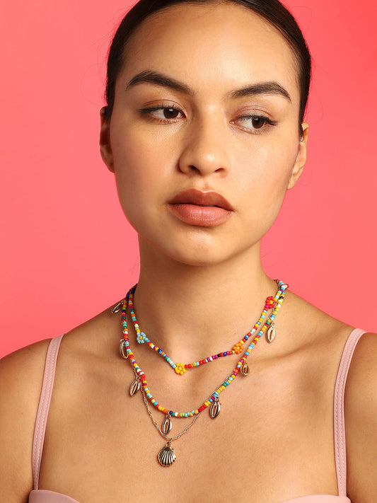 Multi Layered Gold Plated Necklace