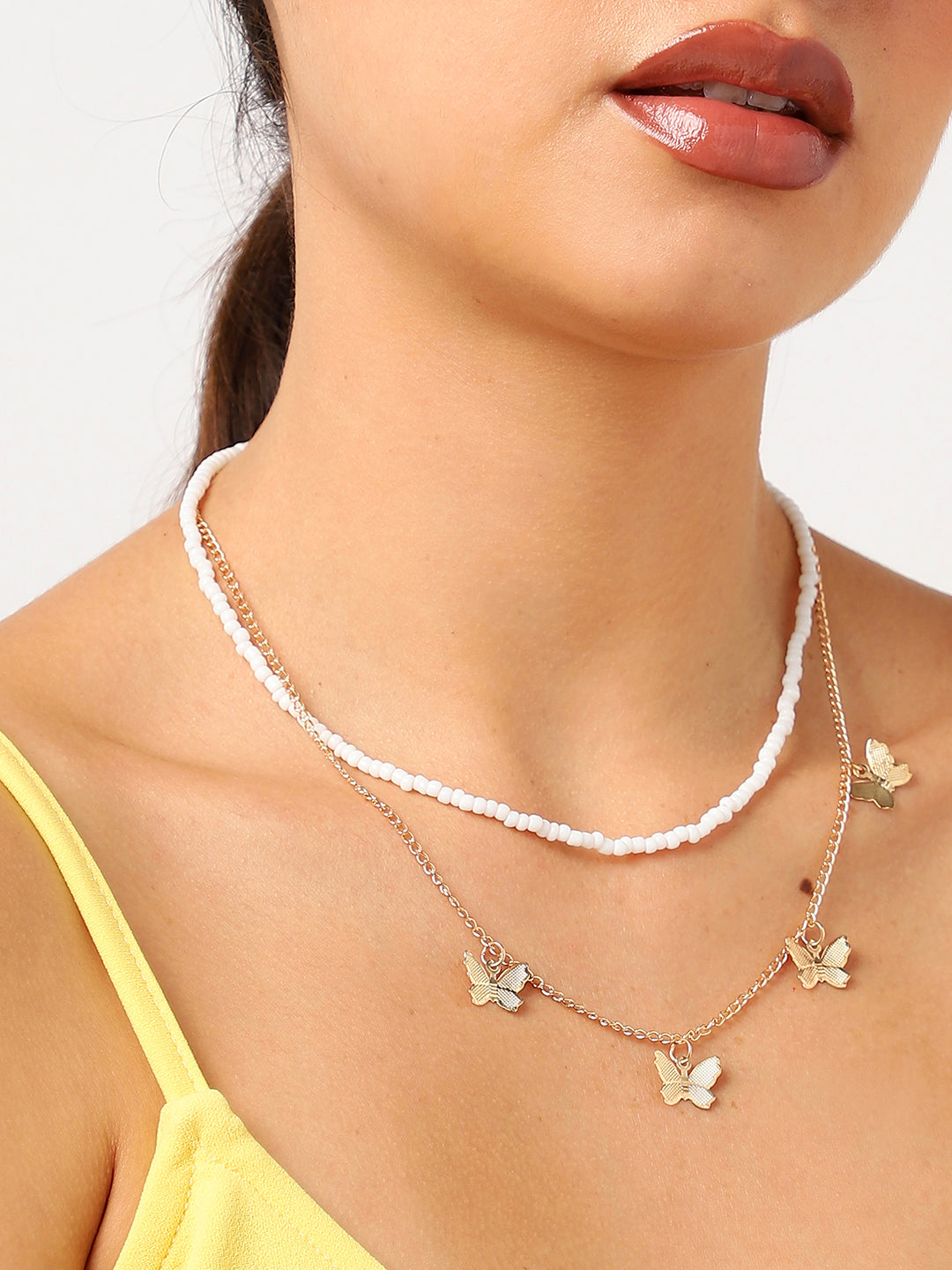 Multi Layered Gold Plated Necklace