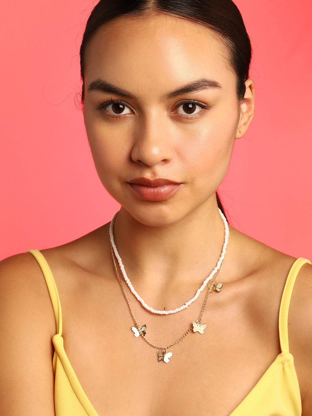 Multi Layered Gold Plated Necklace
