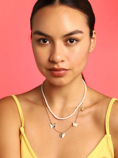 Multi Layered Gold Plated Necklace
