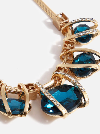 Blue Drops Dainty Necklace