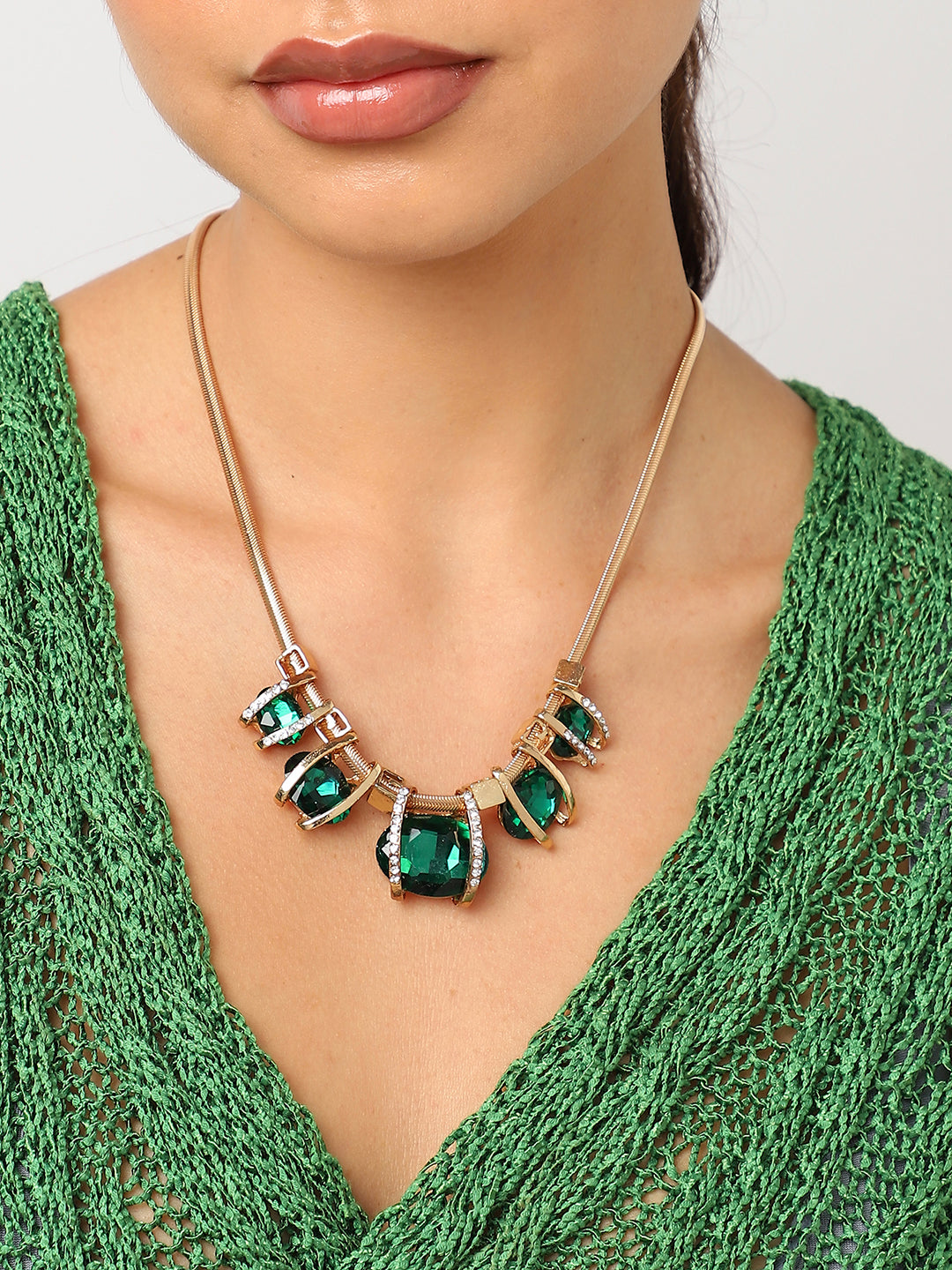 Gold Pine Necklace