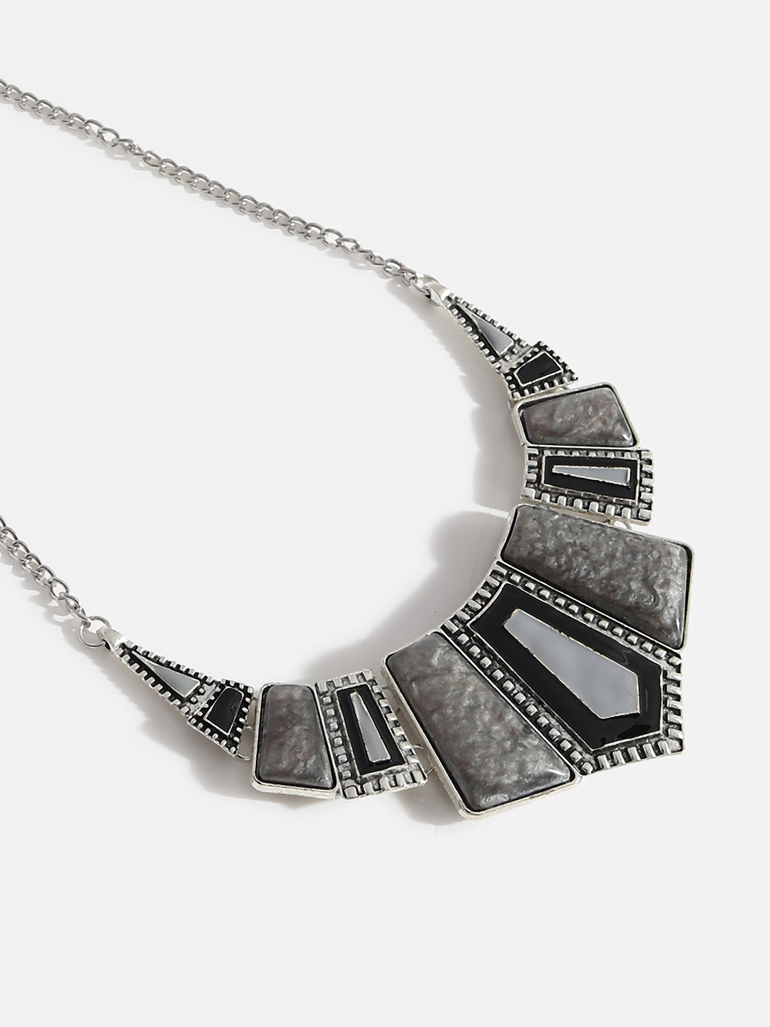 Grey Stones Statement Jewellery Set
