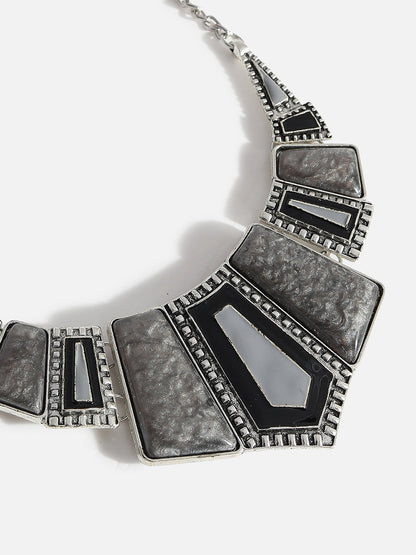 Grey Stones Statement Jewellery Set