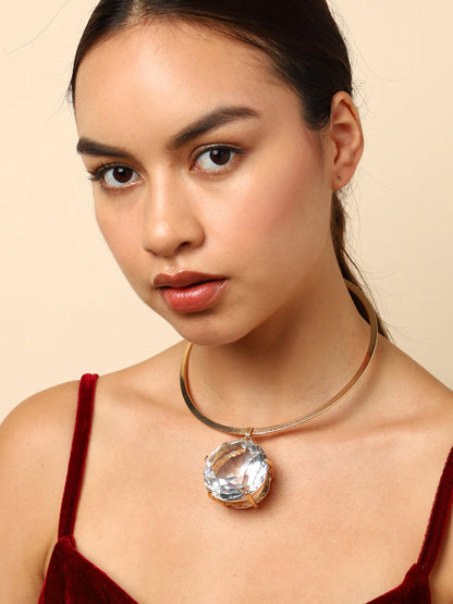 Statement Stone Choker Necklace