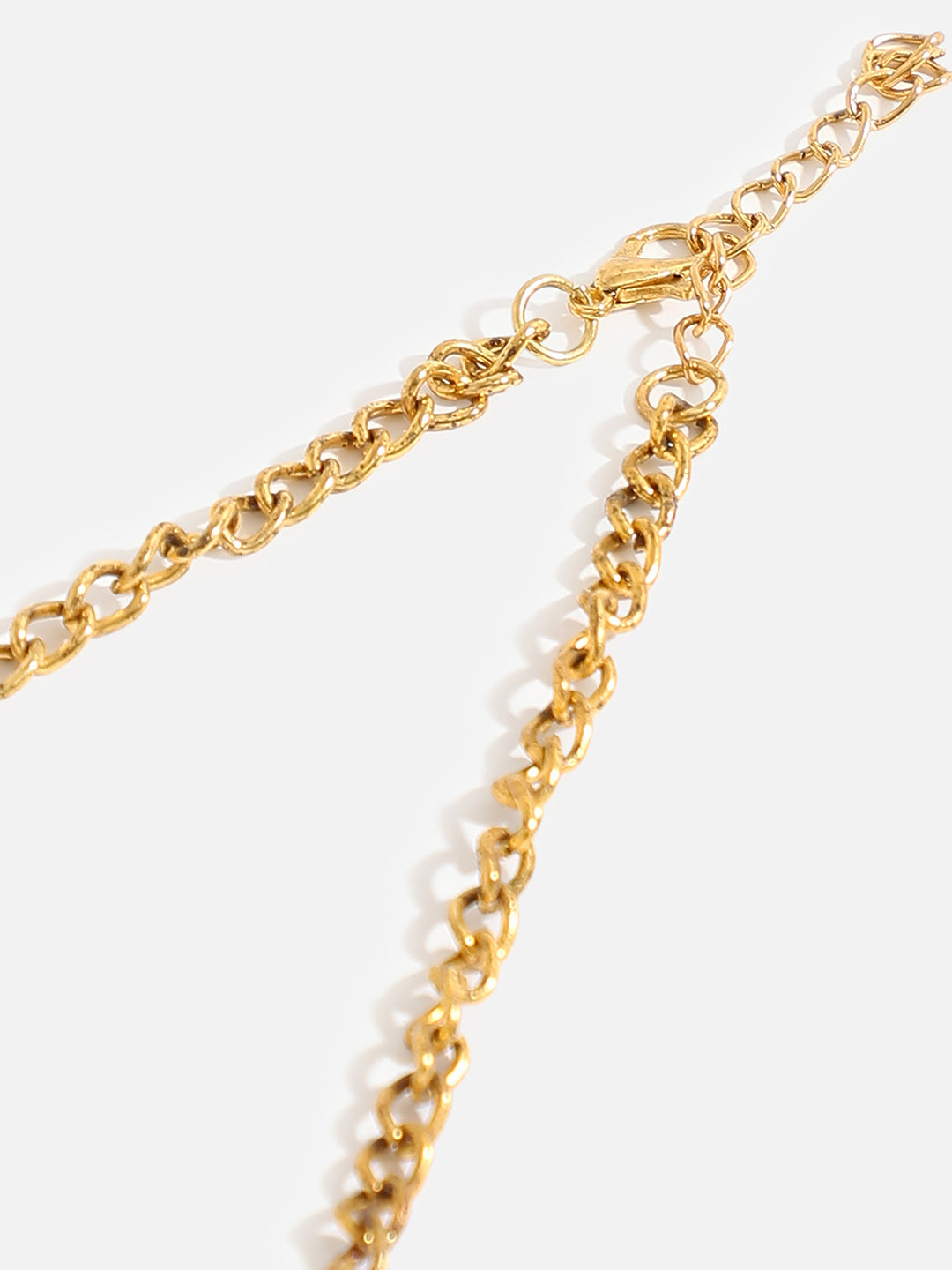 GOLD PLATED RED STONE DESIGNER NECKLACE FOR WOMEN
