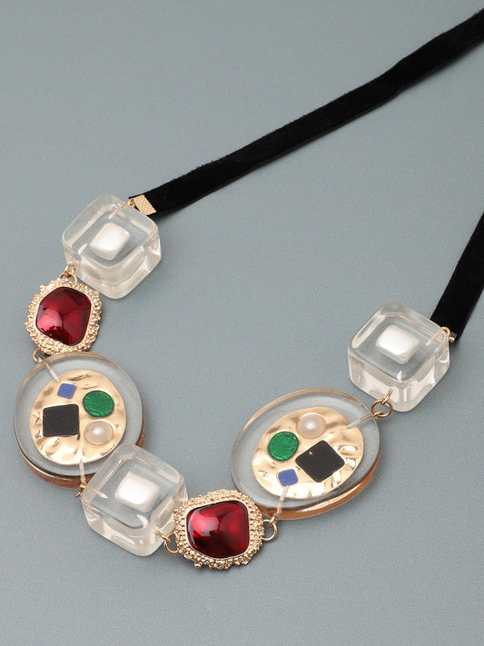 SOHI MULTICOLOUR STATEMENT NECKLACE