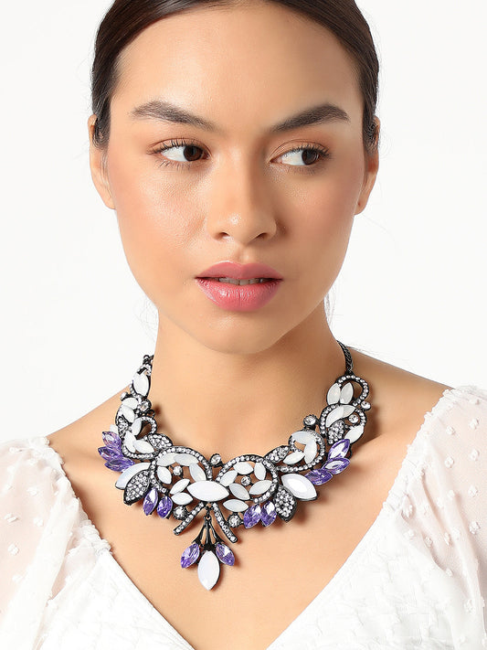 SOHI MULTICOLOUR STONES NECKLACE