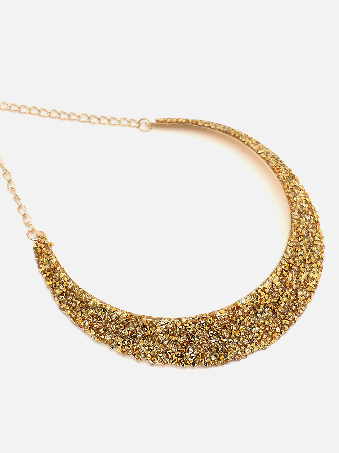 SOHI GOLD PLATED STONES JEWELLERY SET