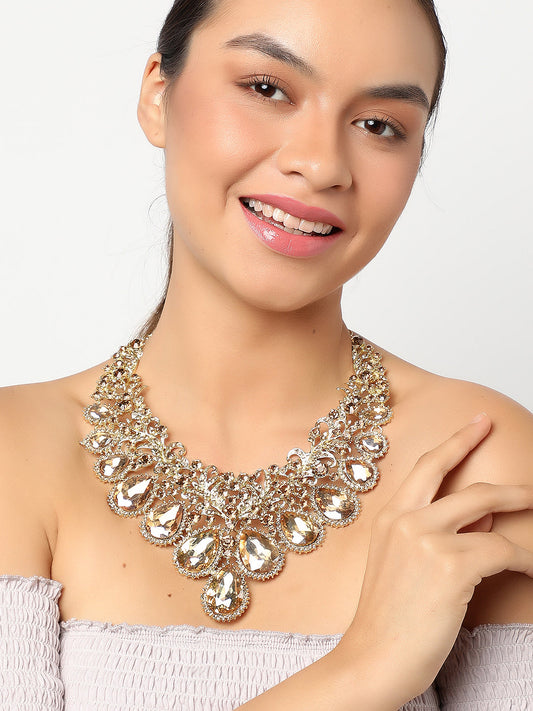 SOHI GOLD STONES NECKLACE