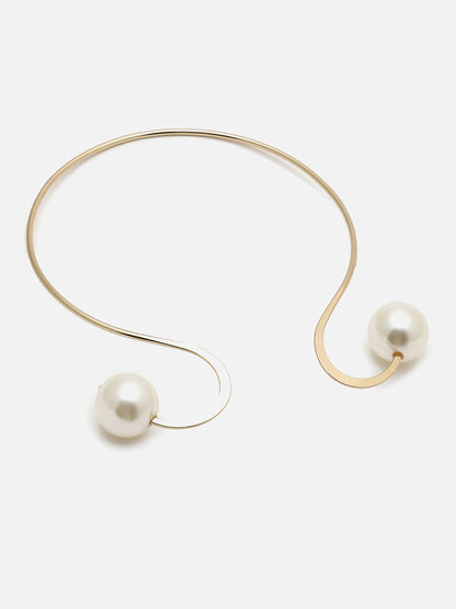 SOHI GOLD FINISH PEARL JEWELLERY SET