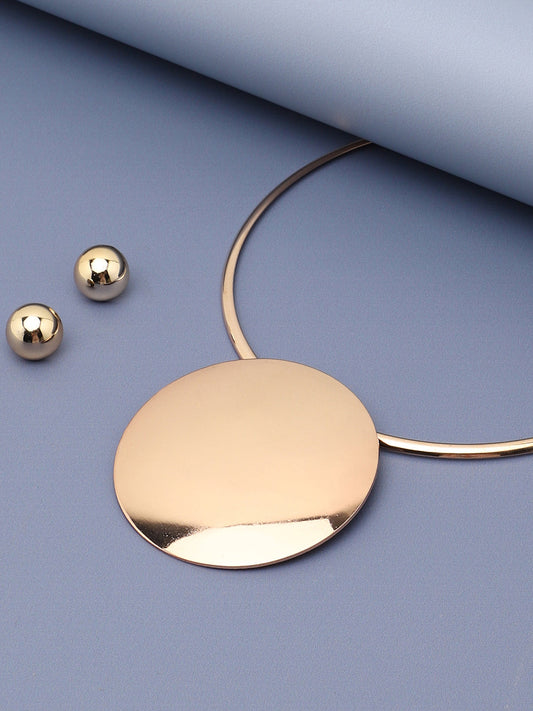 SOHI GOLD PLATED CONTEMPORARY JEWELLERY SET