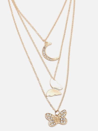 SOHI GOLD LAYERED CHAIN
