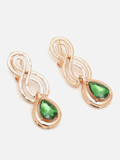 SOHI GREEN STONES JEWELLERY SET