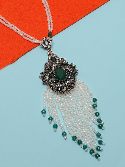 SOHI MULTICOLOUR BEADED LONG NECKLACE