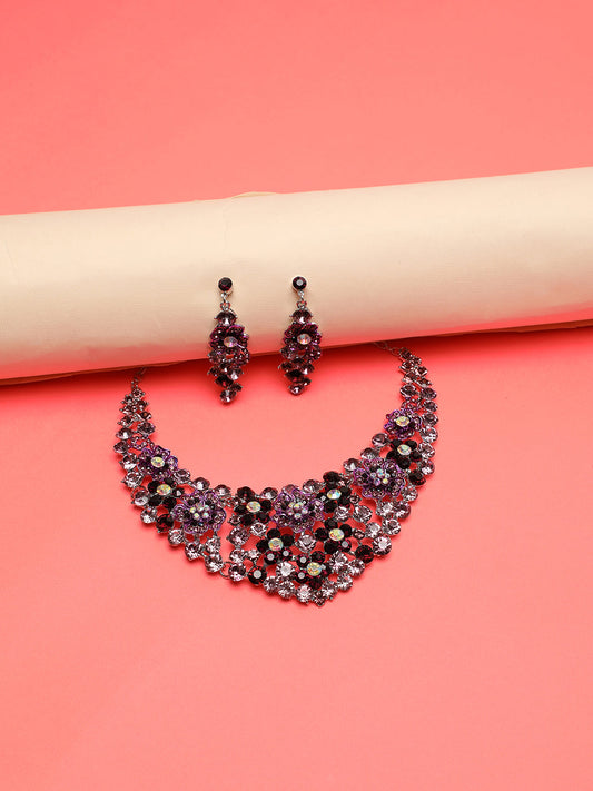 SOHI MULTICOLOUR STONES JEWELLERY SET