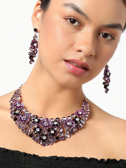 SOHI MULTICOLOUR STONES JEWELLERY SET