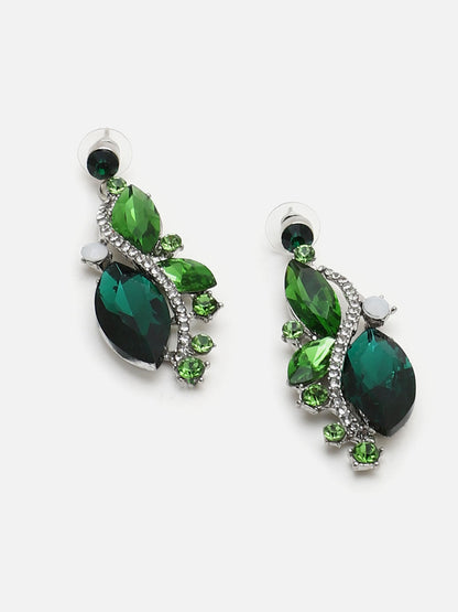 SOHI GREEN STONES JEWELLERY SET