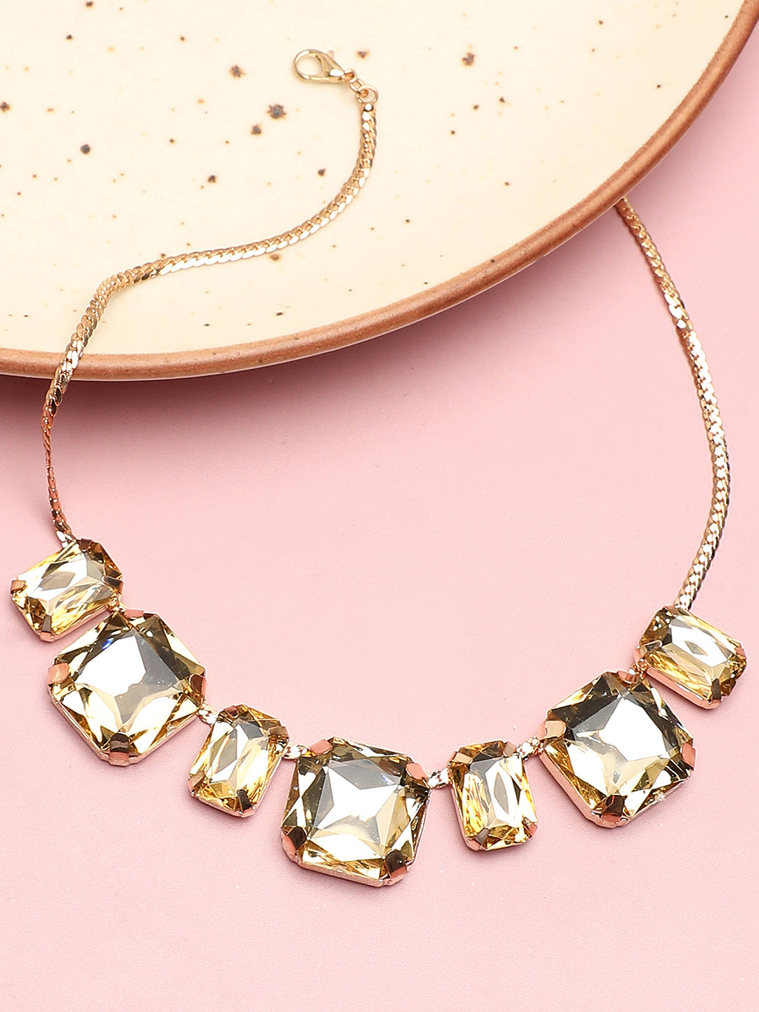 Luminous Rhinestone Necklace
