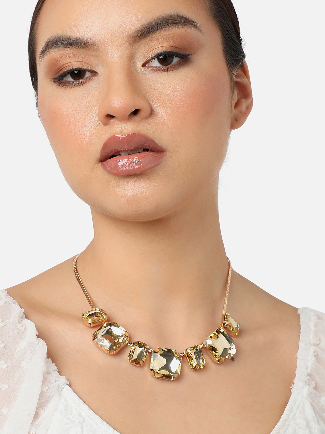 Luminous Rhinestone Necklace