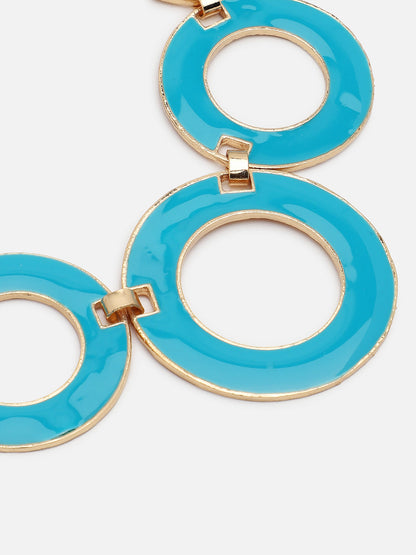 Gold Plated Party Designer Stone Necklace For Women