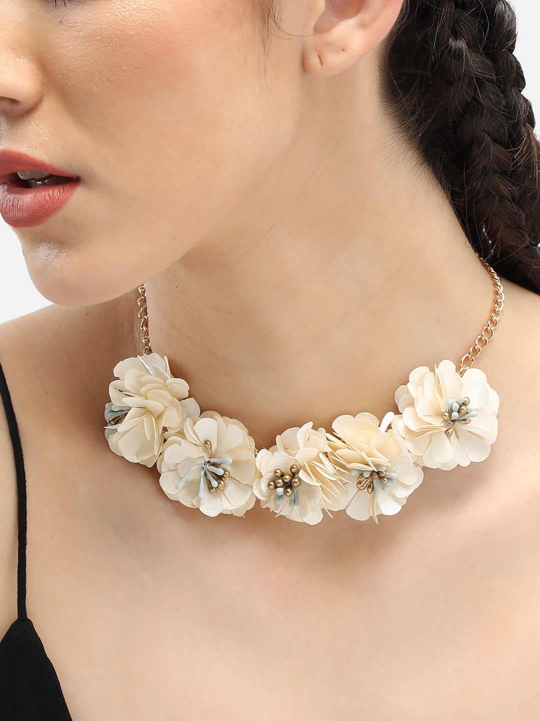 Gold Plated Party Designer Stone Necklace