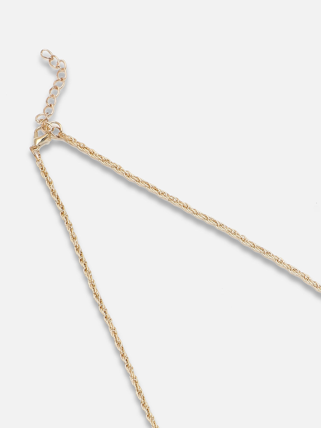 GOLD PLATED PARTY DESIGNER STONE NECKLACE AND EARRING SET FOR WOMEN