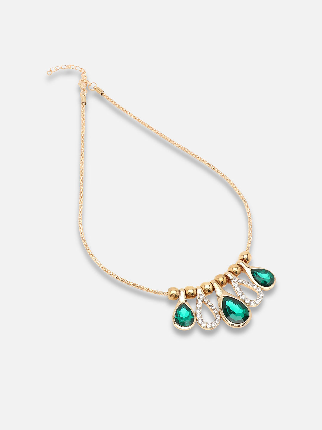 Gold Plated Party Designer Stone Necklace